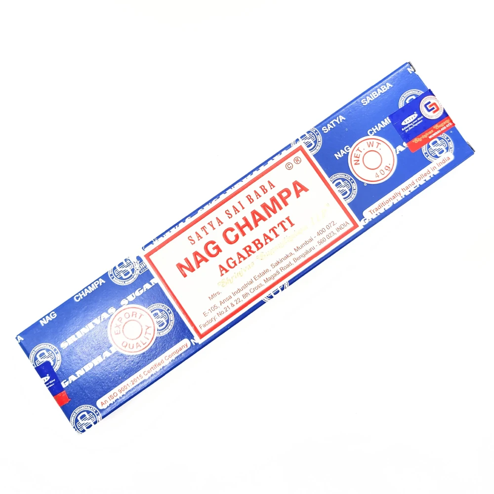 Nag Champa Satya Sai Baba Agarbatti smilkalų lazdelės, 40g