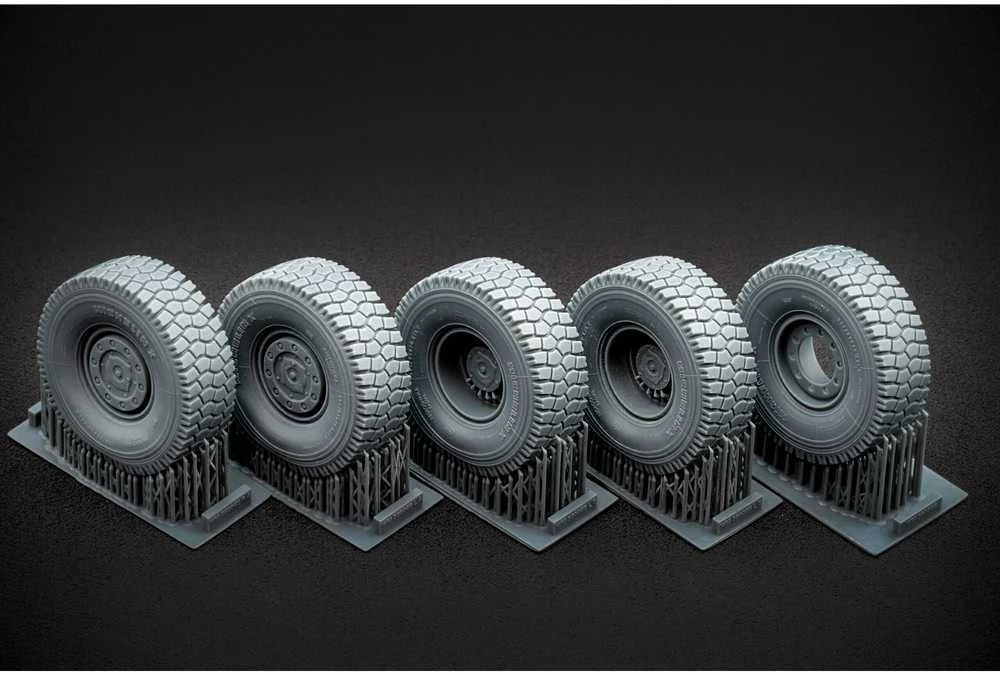 Scalex Kozak-2 nusėdusių ratų rinkinys ICM, 1/35, 3D spausdinti ratai