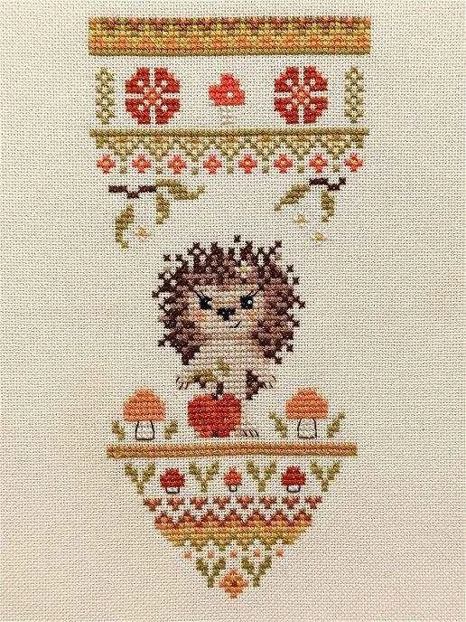 Siuvinėjimo kryželiu rinkinys Mažasis ežiukas NeoCraft, 9x18 cm