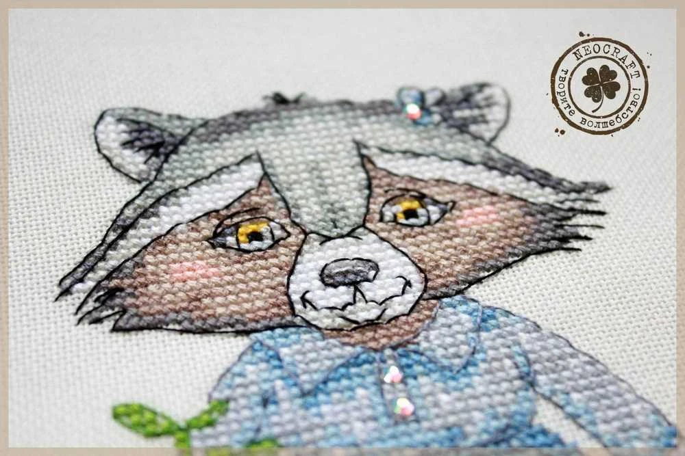 Sodininkė – Siuvinėjimo kryželiu rinkinys NeoCraft, Zweigart, 11x15 cm