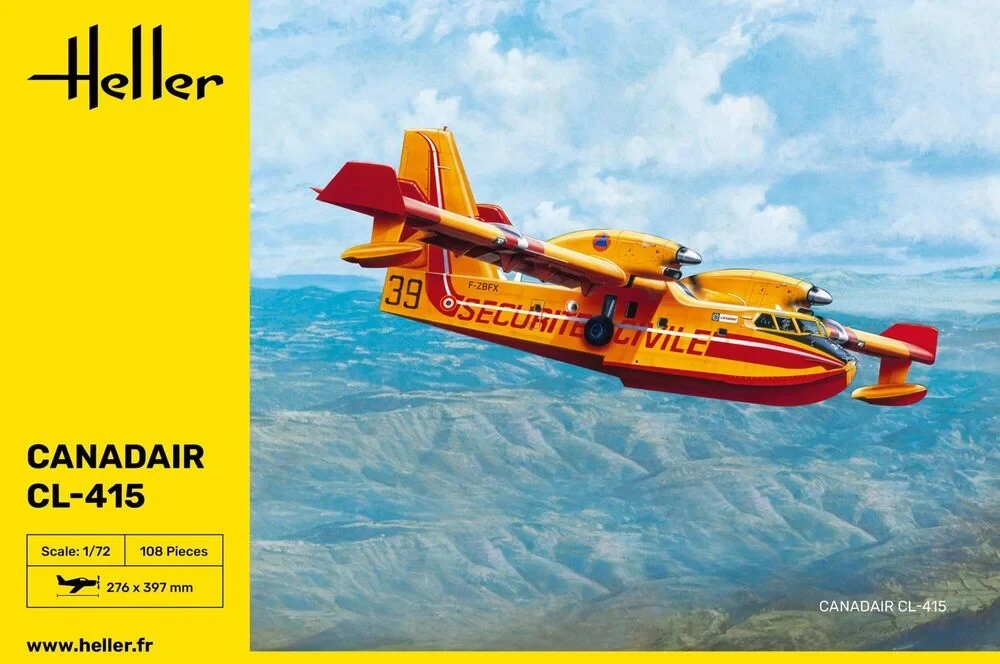 Surenkamas lėktuvo modelis Canadair CL-415 1/72 Heller 80370