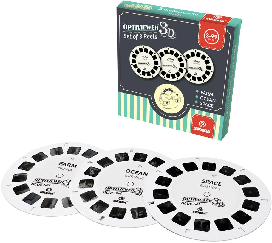 Svoora retro 3D akinių diskų papildymas B, 3 vnt.