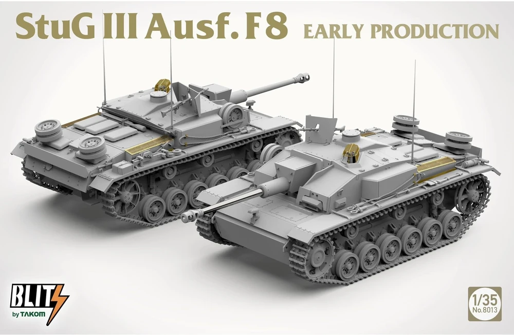 Takom StuG III Ausf.F8 ankstyvoji versija surenkamas modelis 1/35 8013