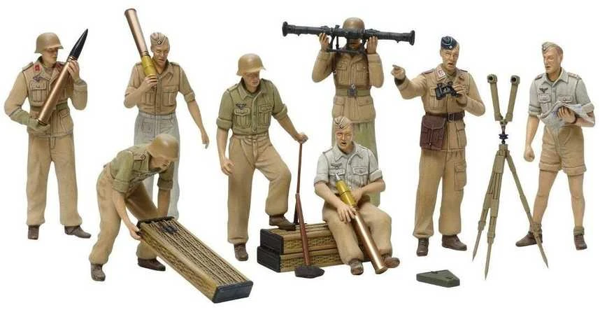 Tamiya Afrikos korpuso Luftwaffe artilerijos įgula 1/35 (35343)