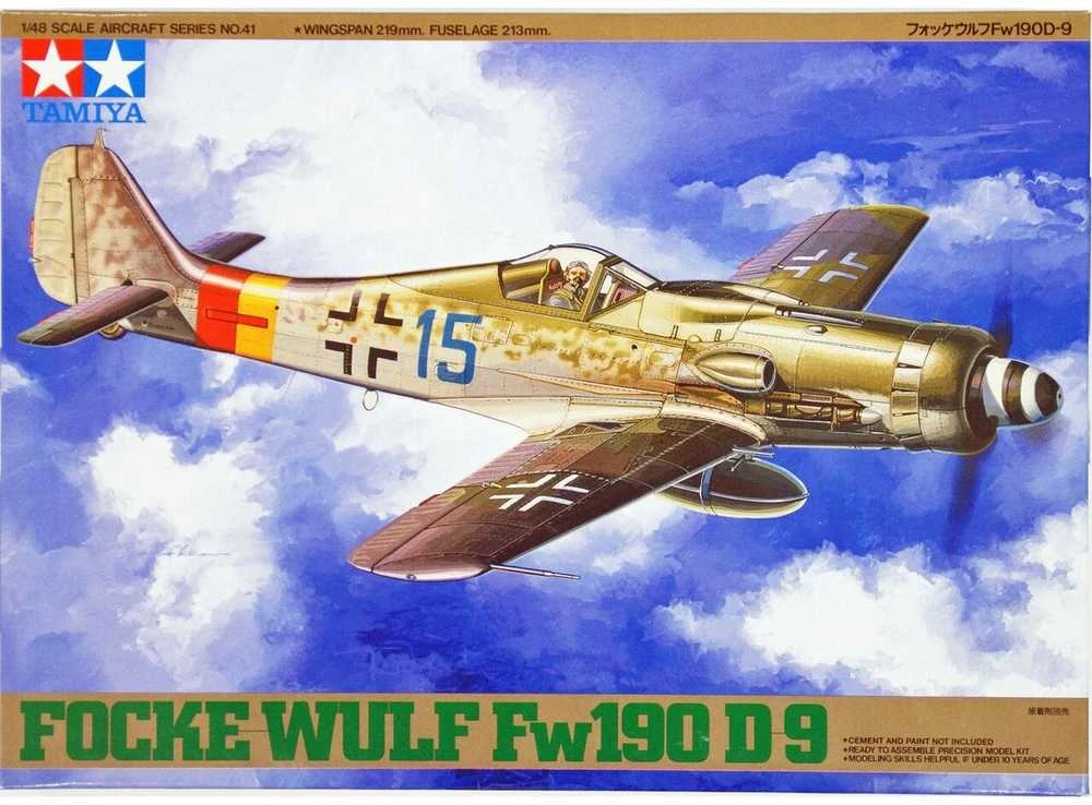 Tamiya Focke-Wulf Fw190 D-9 1/48 plastikinis lėktuvo rinkinys