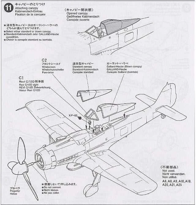 Tamiya Focke-Wulf Fw190 D-9 1/48 plastikinis lėktuvo rinkinys