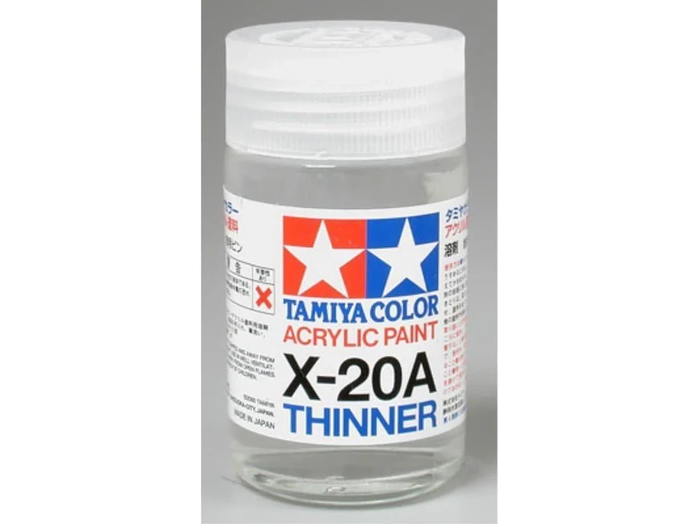 Tamiya - X-20A Acrylic thinner akrilinių dažų skiediklis, 46ml