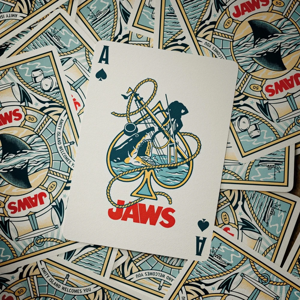 Theory 11 Theory11 JAWS žaidimo kortos – kolekcinė kaladė filmo gerbėjams