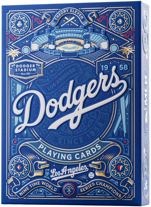 Theory 11 Theory11 Los Angeles Dodgers žaidimo kortos – kolekcinė kaladė