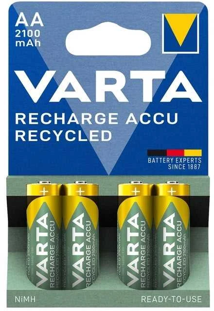 VARTA Recycled AA įkraunamos baterijos 2100 mAh, 4 vnt