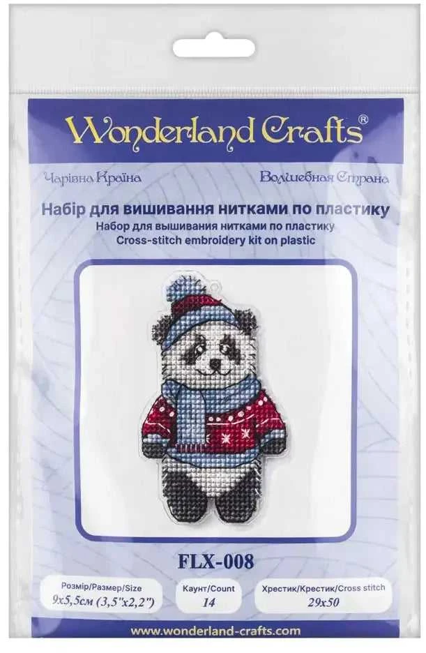 Wonderland Crafts kalėdinis kryželių rinkinys ant plastiko eglutei