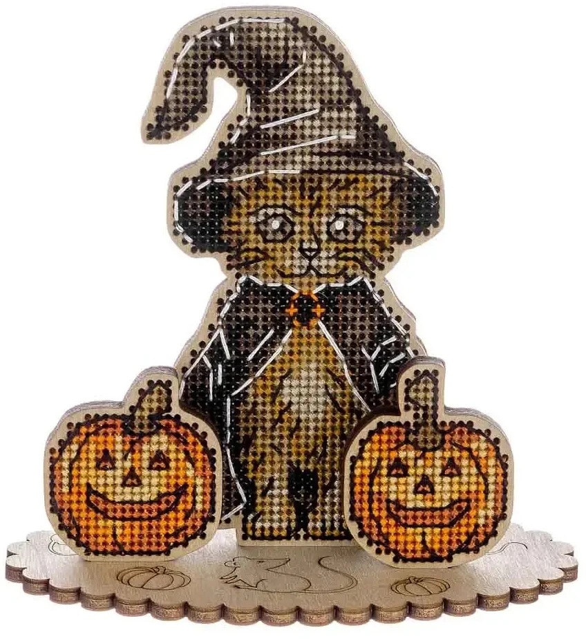 Wonderland Crafts Medinis kryželių siuvinėjimo rinkinys ant faneros, kūrybiški rankdarbiai