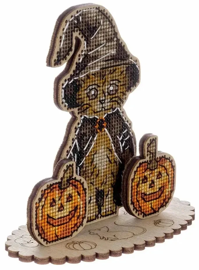 Wonderland Crafts Medinis kryželių siuvinėjimo rinkinys ant faneros, kūrybiški rankdarbiai