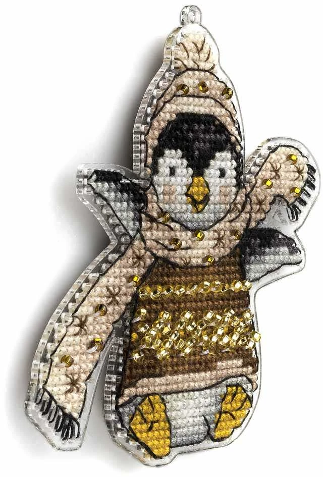 Wonderland Crafts Siuvinėjimo kryželiu rinkinys ant plastiko - Kalėdinis eglutės žaisliukas