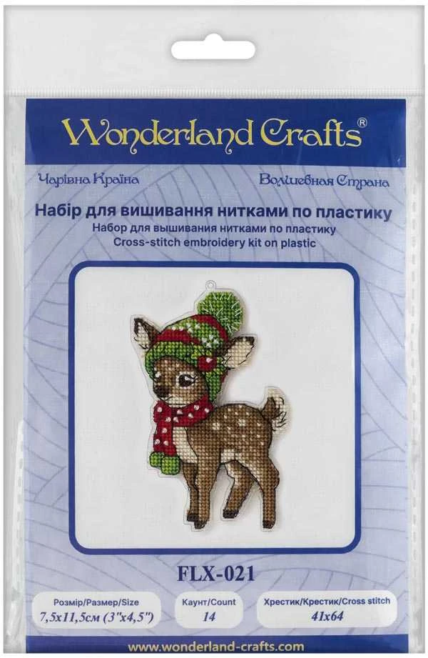 Wonderland Crafts Siuvinėjimo kryželiu rinkinys ant plastikinio pagrindo, Kalėdinis žaisliukas