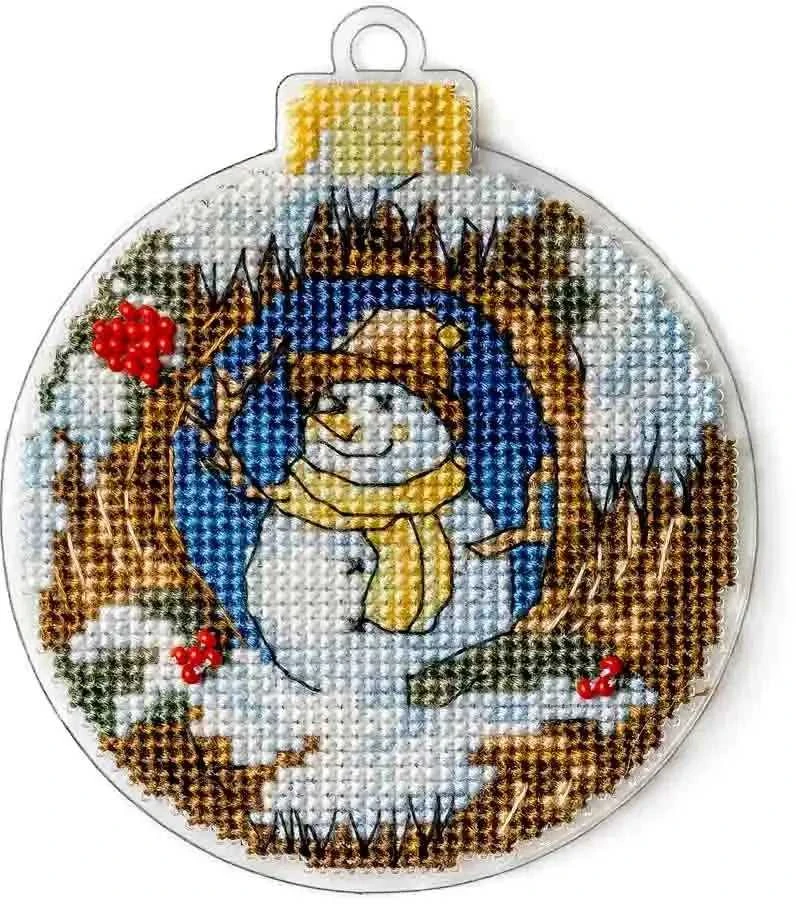 Wonderland Crafts Siuvinėjimo kryželiu rinkinys ant plastiko – Kalėdinė eglutės puošmena