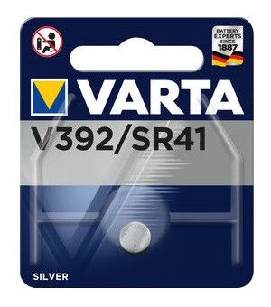 Baterija - VARTA 392 SR41 1.55V laikrodžiams ir skaičiuotuvams