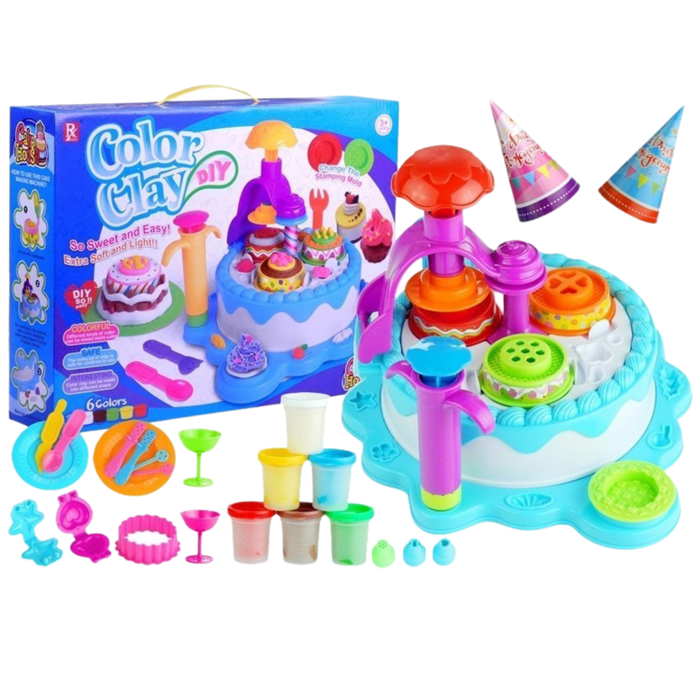 Lean Toys Modelinas spalvotas torto rinkinys vaikams nuo 3 metų