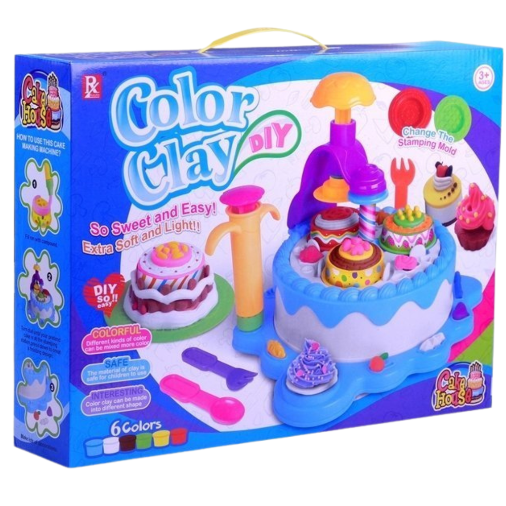 Lean Toys Modelinas spalvotas torto rinkinys vaikams nuo 3 metų