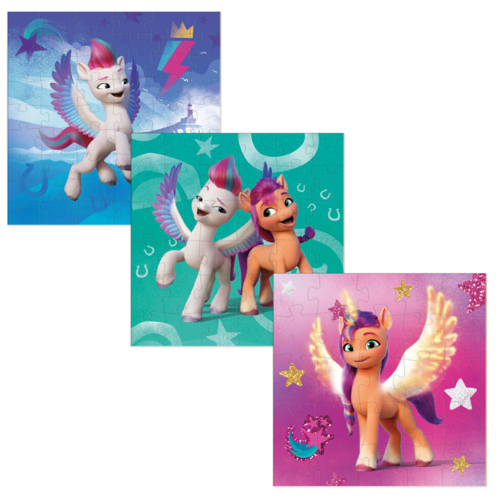 Dodo Dėlionė 3in1 "MY LITTLE PONY" 3 DĖLIONĖS VIENAME SPALVINGOS DĖLIONĖS