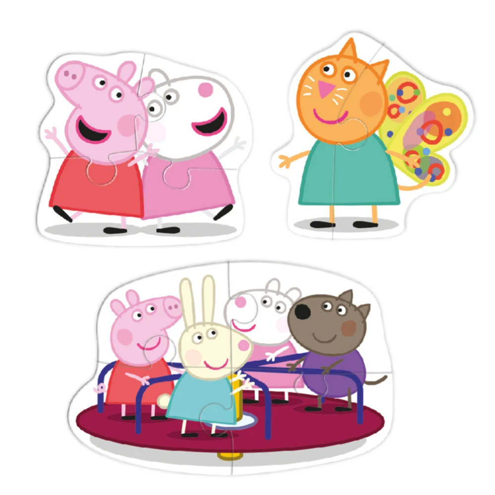 Dodo Dėlionė 3in1 "PEPPA PIG" PEPPA PIG 3 DĖLĖS VIENOJE PAKUOTĖJE