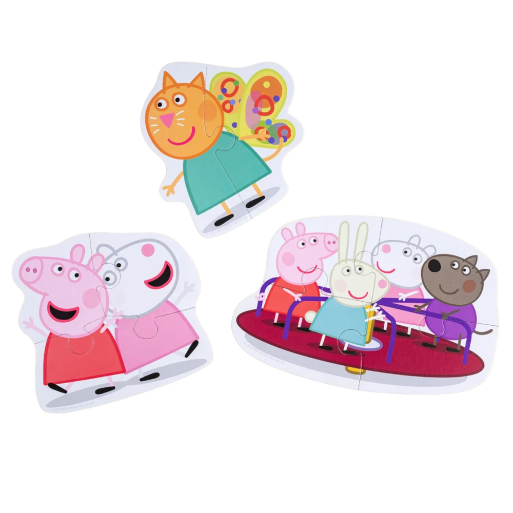 Dodo Dėlionė 3in1 "PEPPA PIG" PEPPA PIG 3 DĖLĖS VIENOJE PAKUOTĖJE