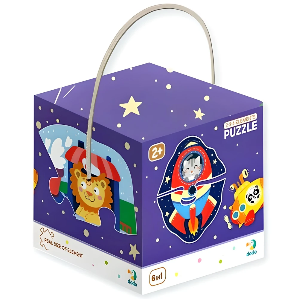 DODO dėlionių rinkinys Transportas, 8 dėlionės 2-4 dalių D, 300154