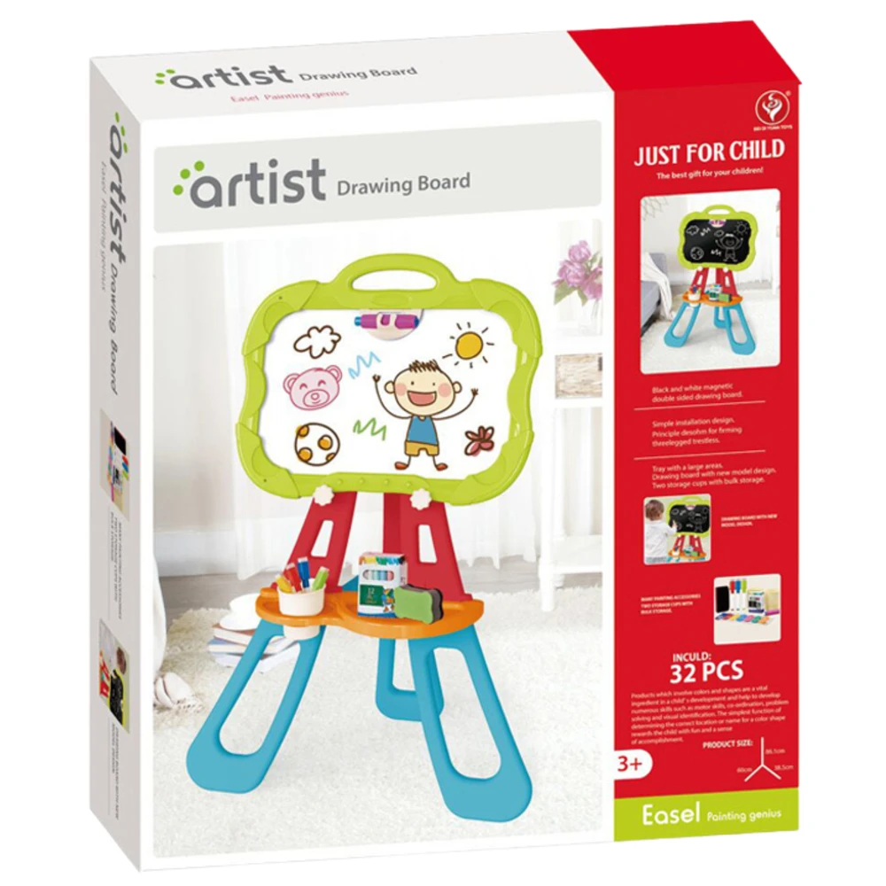 „ProNice“ DVIŠALĖS DUSIO TRINIMO LENTA KREIDOS ŽYMEKLIAI MAGNETAI LITTLE ARTIST
