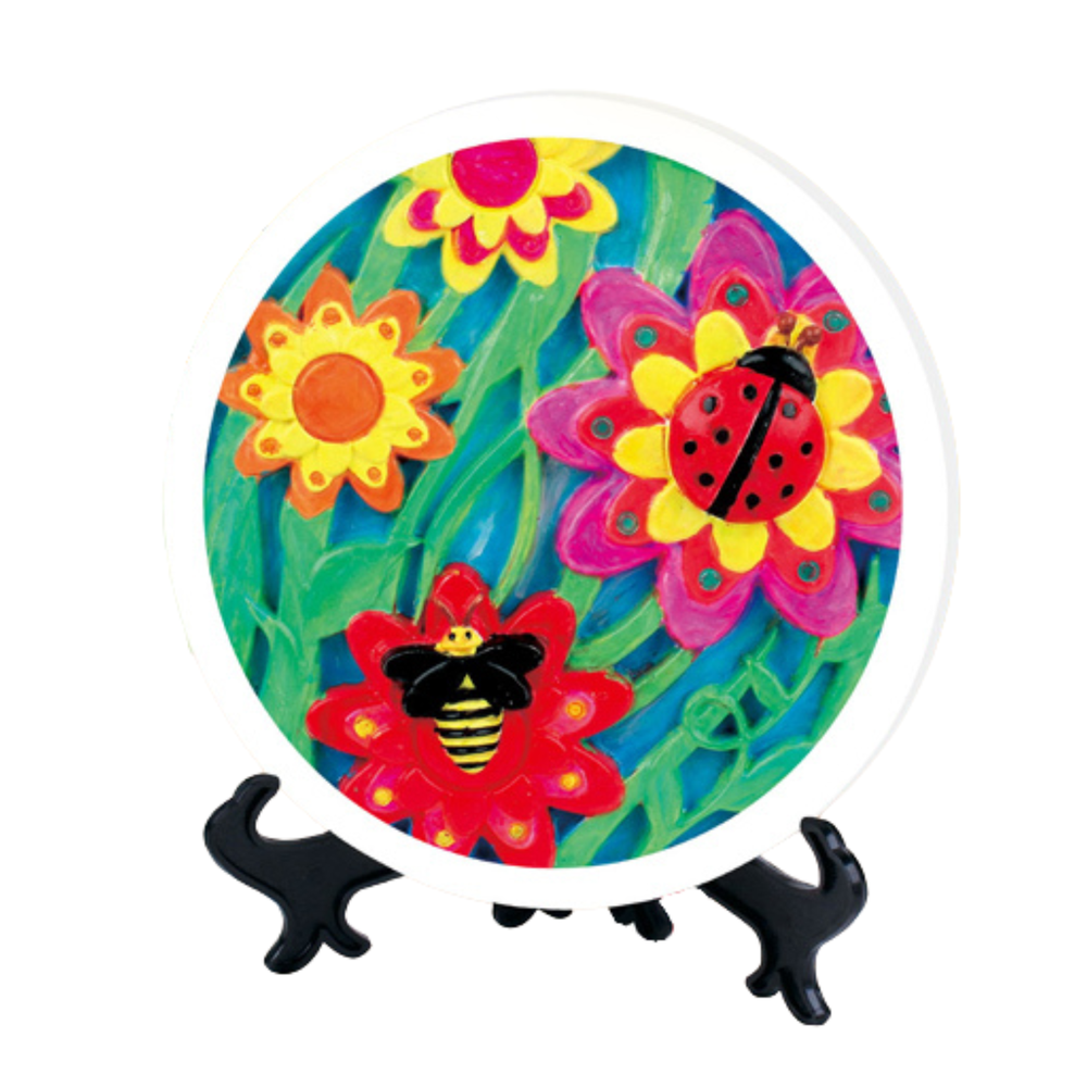 Pronice GIPSINĖ FIGŪRA GĖLĖMS DAŽYTI LITTLE ARTIST ARTIST SET PAINTS