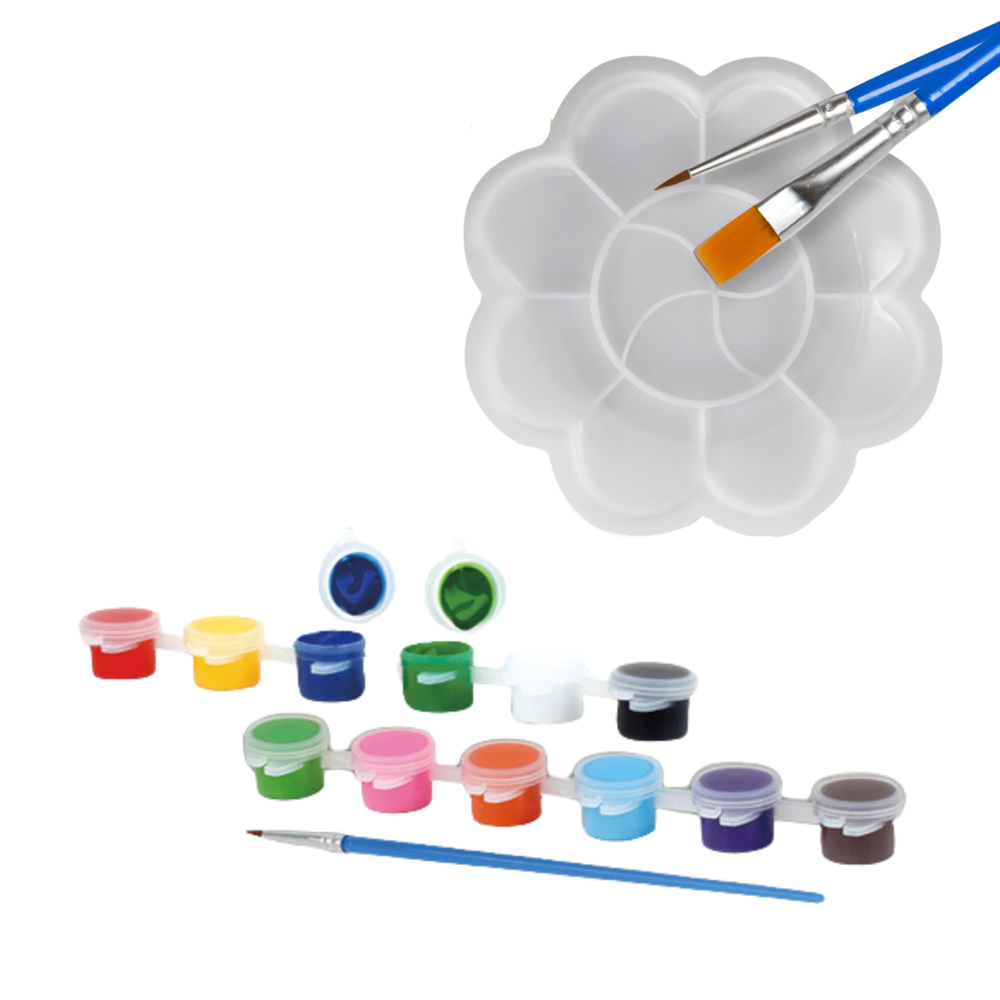 Pronice GIPSINĖ FIGŪRA GĖLĖMS DAŽYTI LITTLE ARTIST ARTIST SET PAINTS