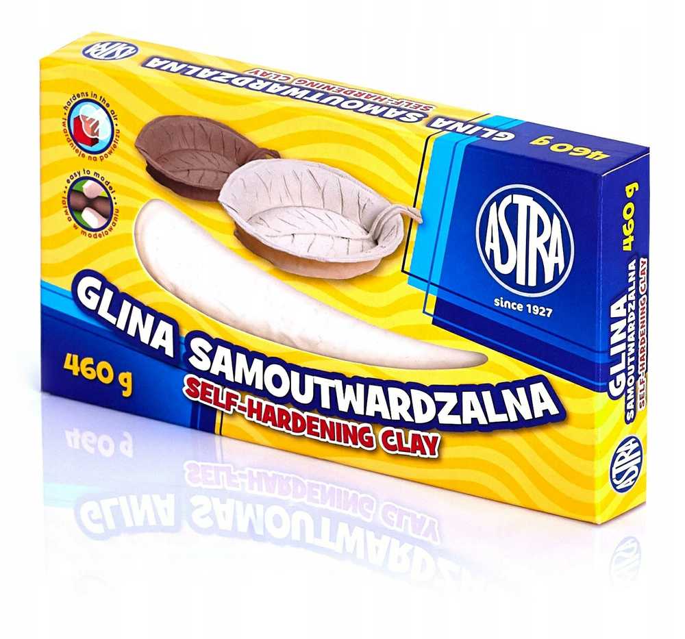 Molis kietėjantis ore Astra 460 g, baltas