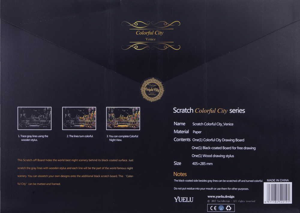 Norimpex Didelė magiška "scratch Art" spalvinimo knygelė su pieštuku