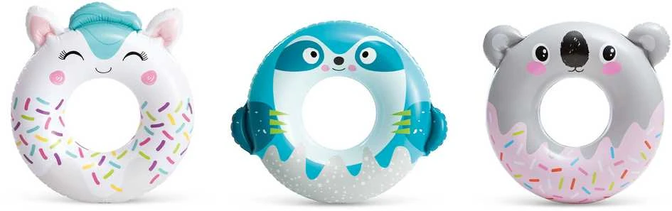 Intex Cute Animal Tubes plaukimo žiedas Atsitiktinė spalva