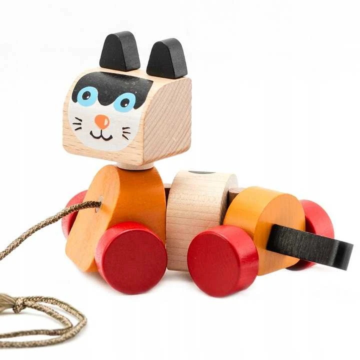 Cubika traukiamas žaislas Katinėlis
