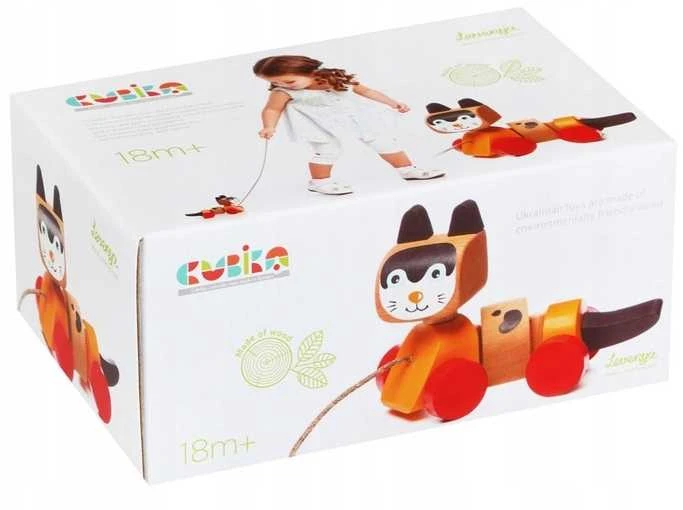 Cubika traukiamas žaislas Katinėlis