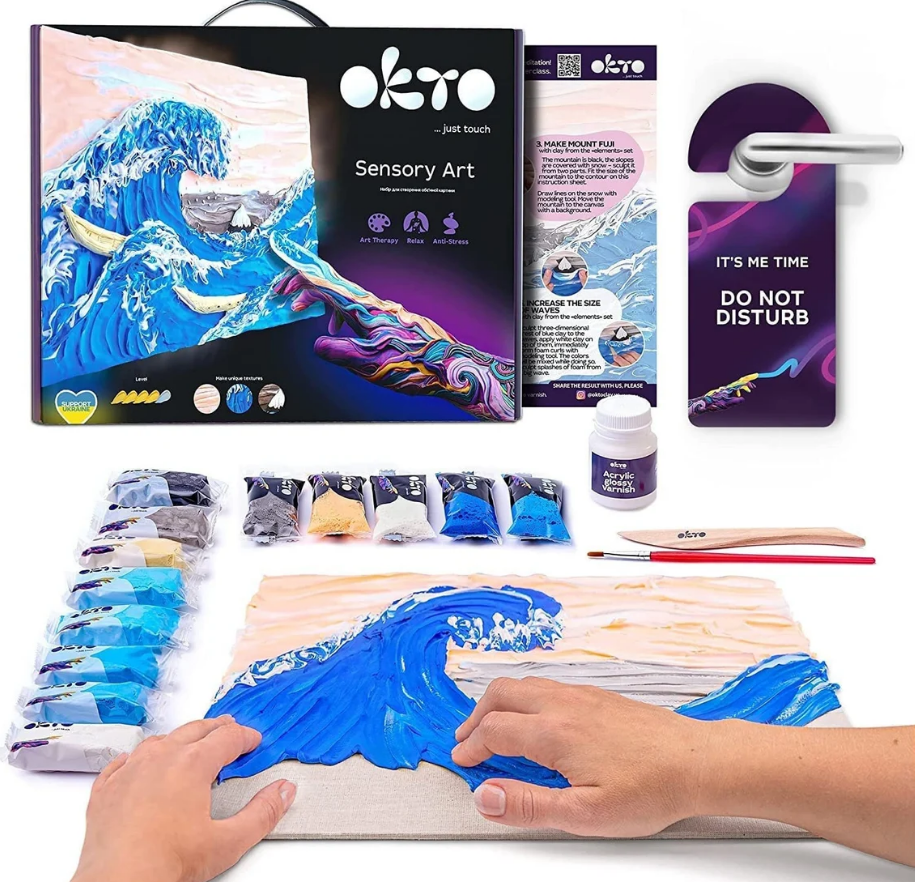 Kūrybinis meninis paveikslų kūrimas rankomis Wave Foam Okto 10004