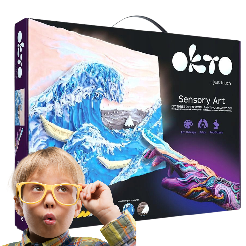 Kūrybinis meninis paveikslų kūrimas rankomis Wave Foam Okto 10004