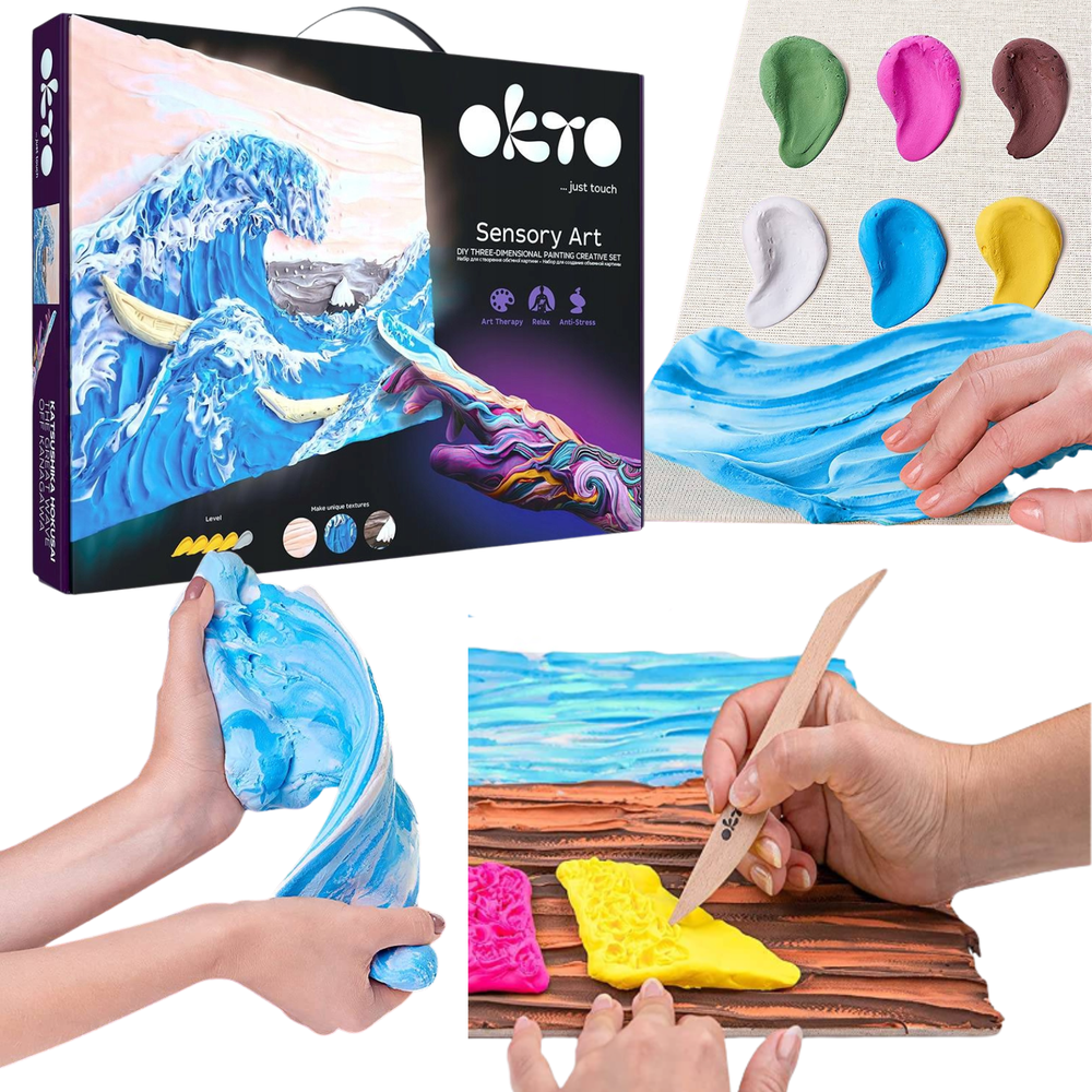 Kūrybinis meninis paveikslų kūrimas rankomis Wave Foam Okto 10004