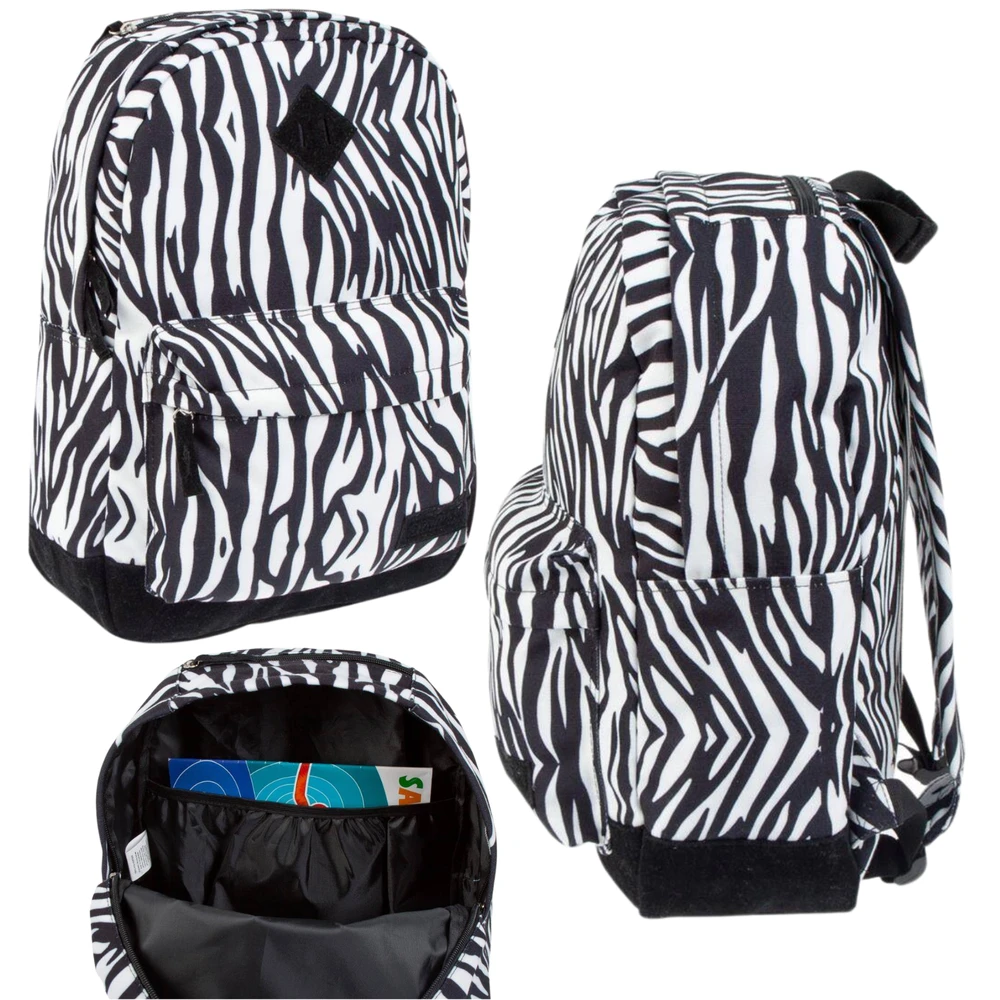 Starpak School kuprinė Zebra balta