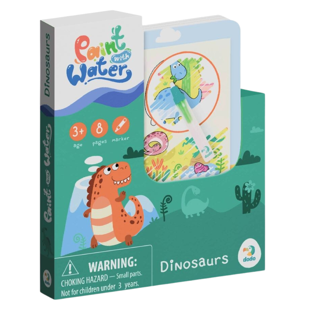 Dodo Mokomasis rinkinys piešimui su vandeniu Dinozaurai vaikams