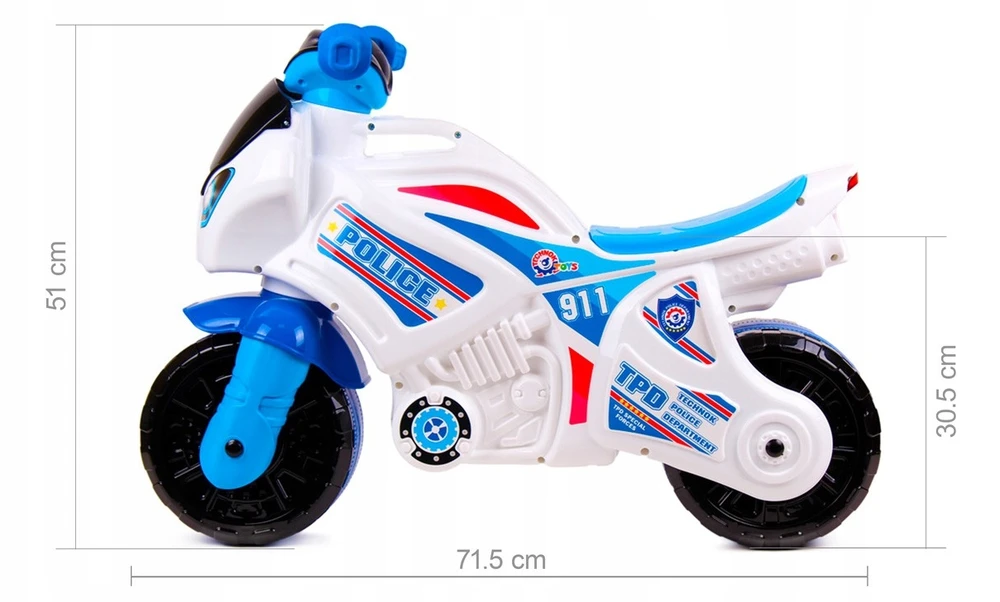 Užsėdamas-paspiriamas motociklas "TechnoK"