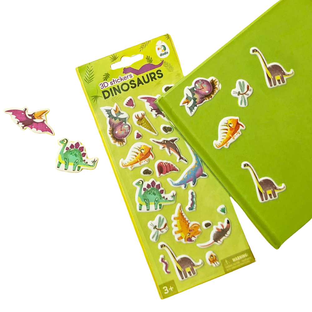 Dodo 3D lipdukai vaikams Dinozaurai (22 vnt.)