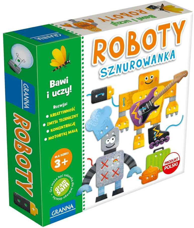 Granna Kūrybinis žaidimas vaikams Robotai, 3+, spalvotas, Robotų įsimankštinimas