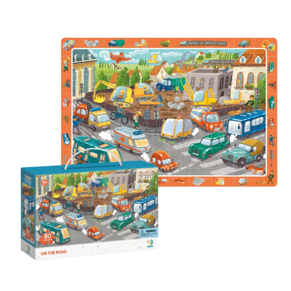 Dėlionė Dodo Puzzle obserwacyjne 80 Na drodze