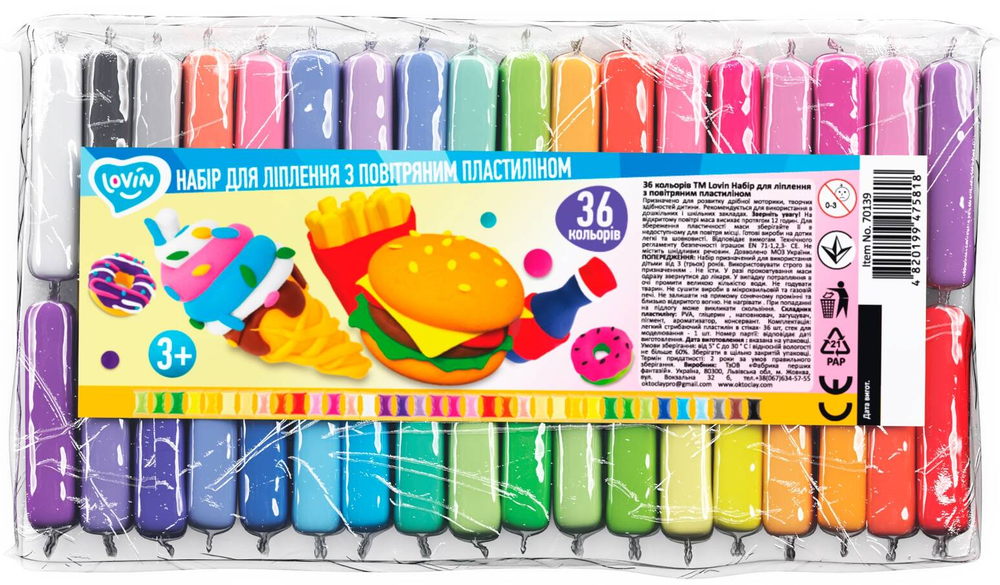 Bez Marki Lengvo putų plastilino rinkinys 36 spalvų - Lovin