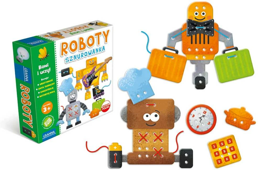 Granna Kūrybinis žaidimas vaikams Robotai, 3+, spalvotas, Robotų įsimankštinimas