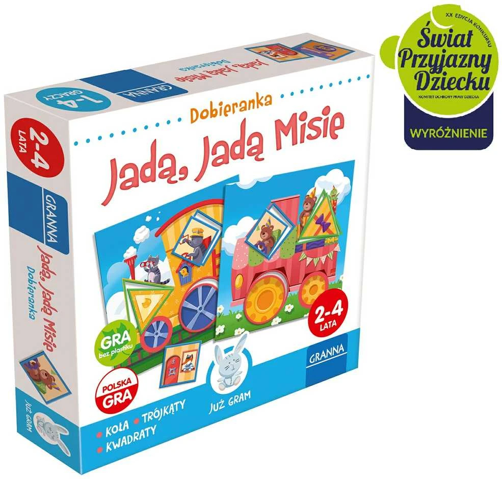 Mokomoji dėlionė Meškiukai joja GRANNA 4274