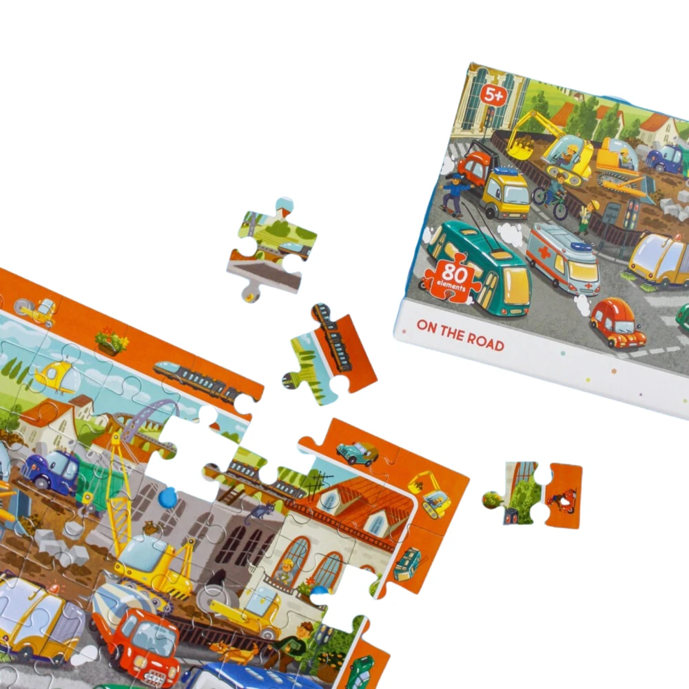 Dėlionė Dodo Puzzle obserwacyjne 80 Na drodze