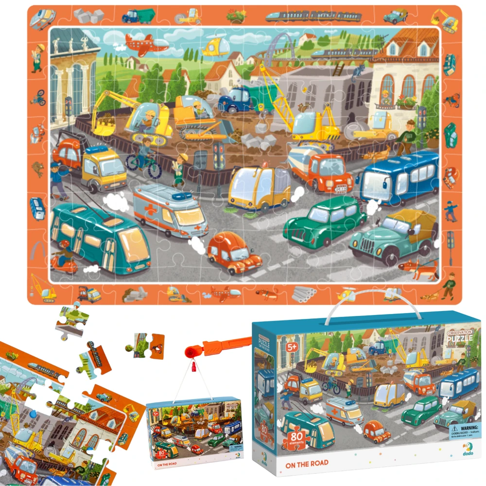 Dėlionė Dodo Puzzle obserwacyjne 80 Na drodze