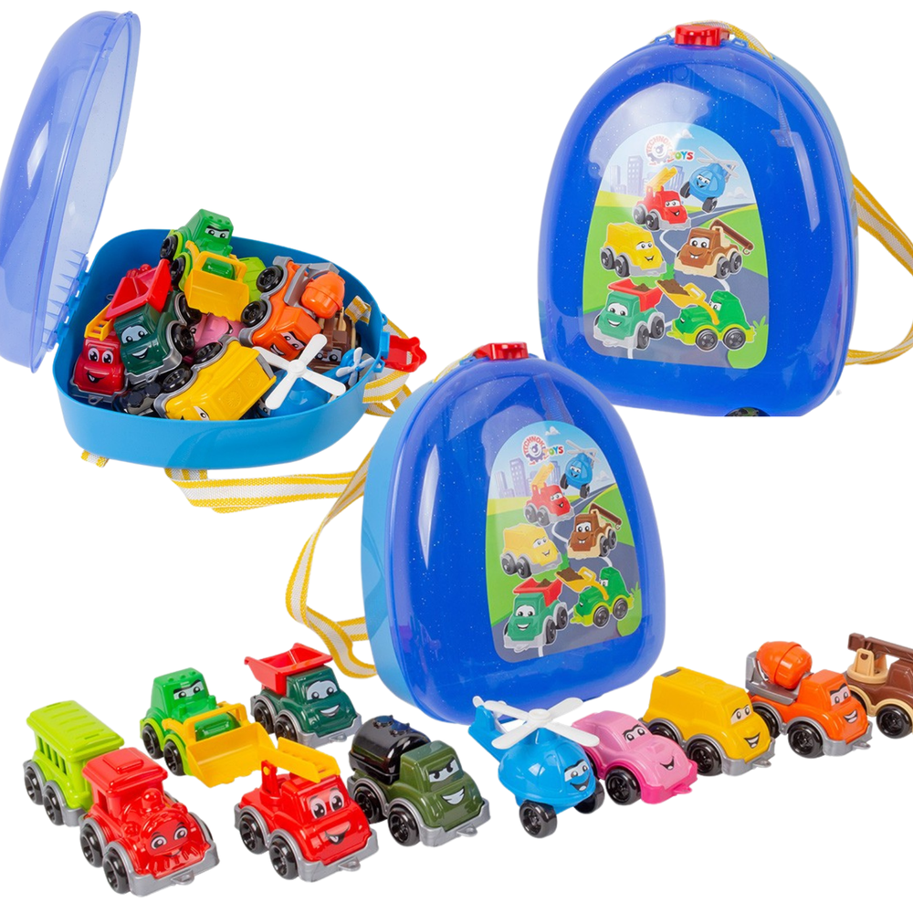 Technok mini mašinėlių rinkinys kuprinėje